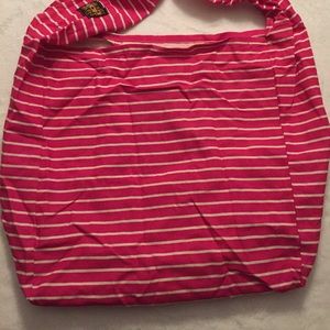 Vine Street Market Pink Stripe Boho Crossbody Bag